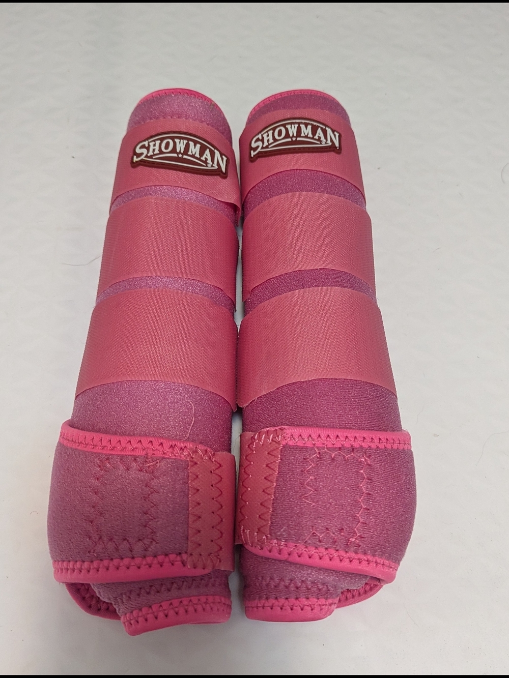 Showman Pink Protective Horse Sport Boots - Front Support